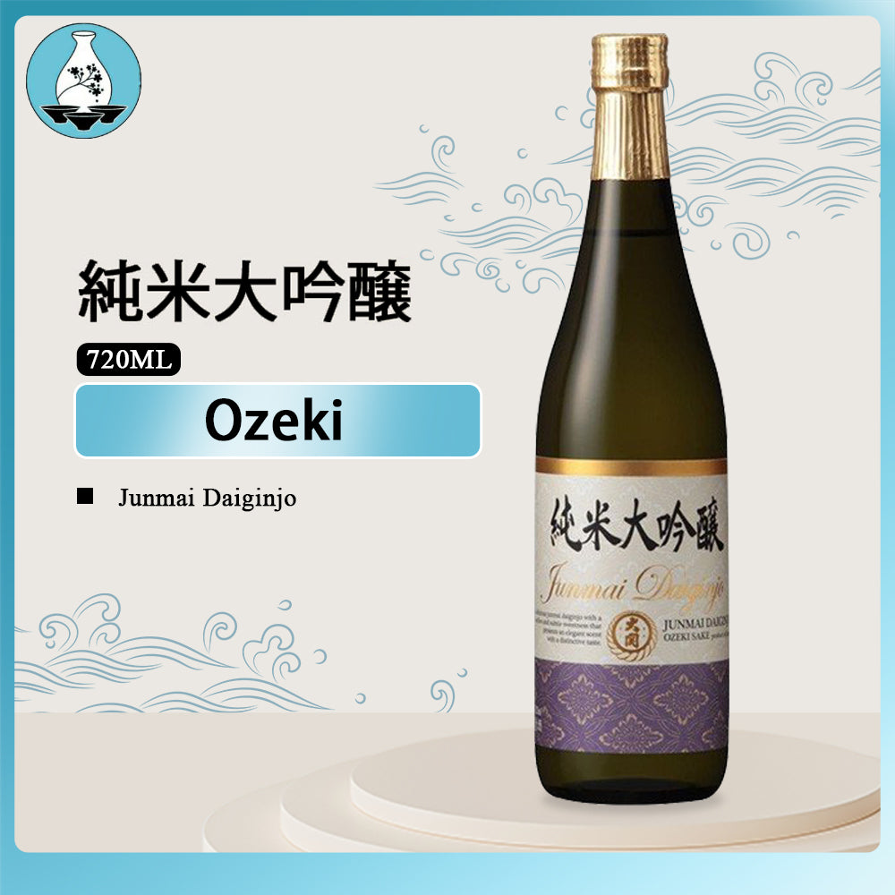 Ozeki Junmai Daiginjyo Sake Mellow Faint Sweetness Aromatic Derived From Rice 15% 720ml大関